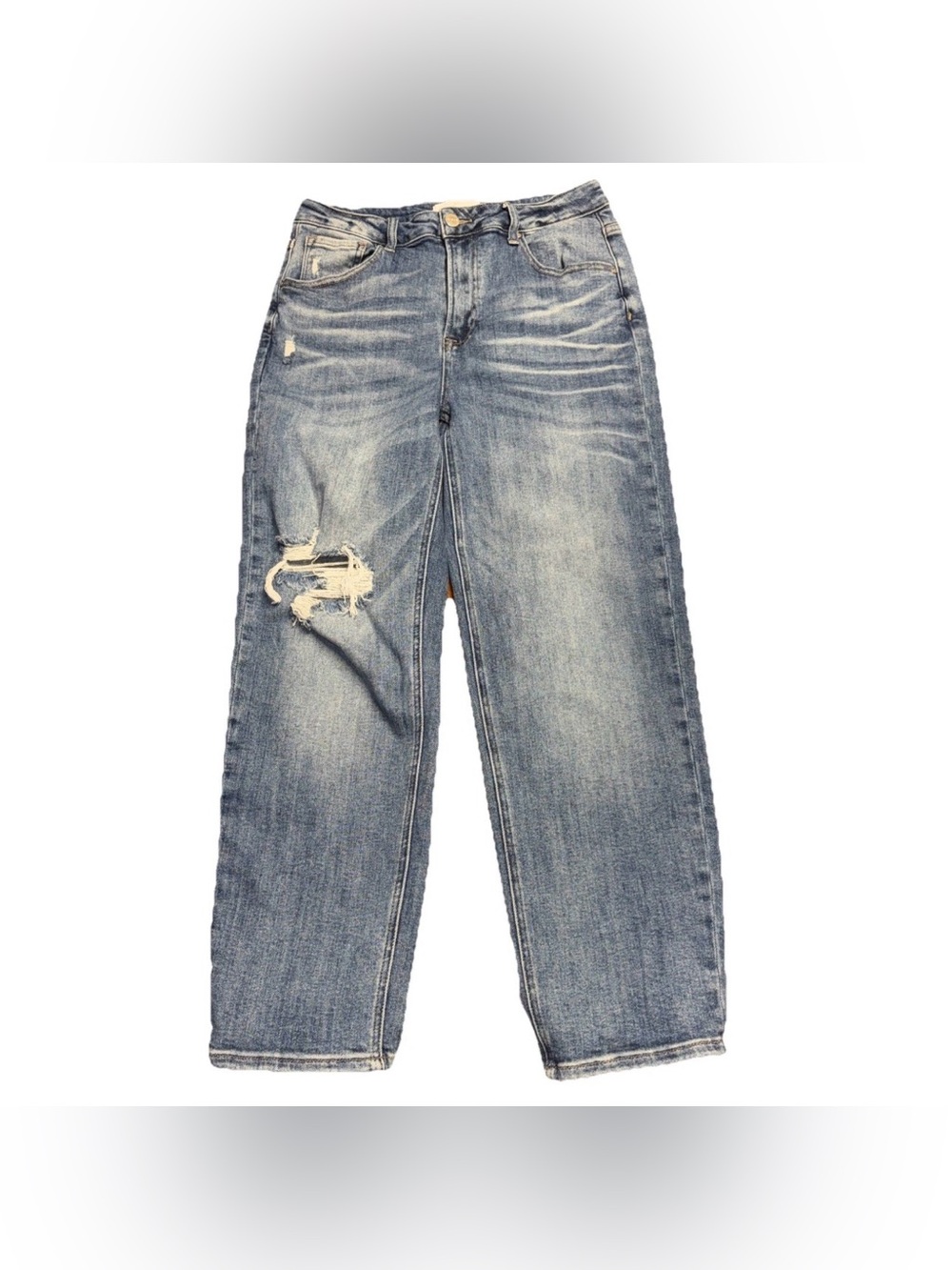 Risen Jeans Womens Sz 11/30 Distressed High Rise Boot Cut Cowgirl Rodeo RDP5099